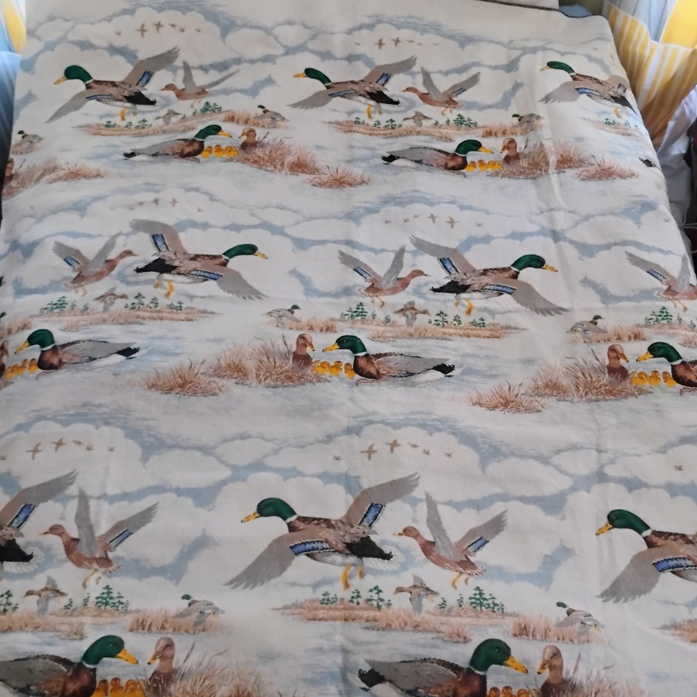 Vintage Duck Print Blanket